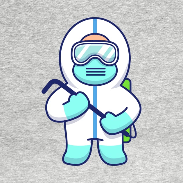Cute Disinfectant Man Cartoon (2) by Catalyst Labs